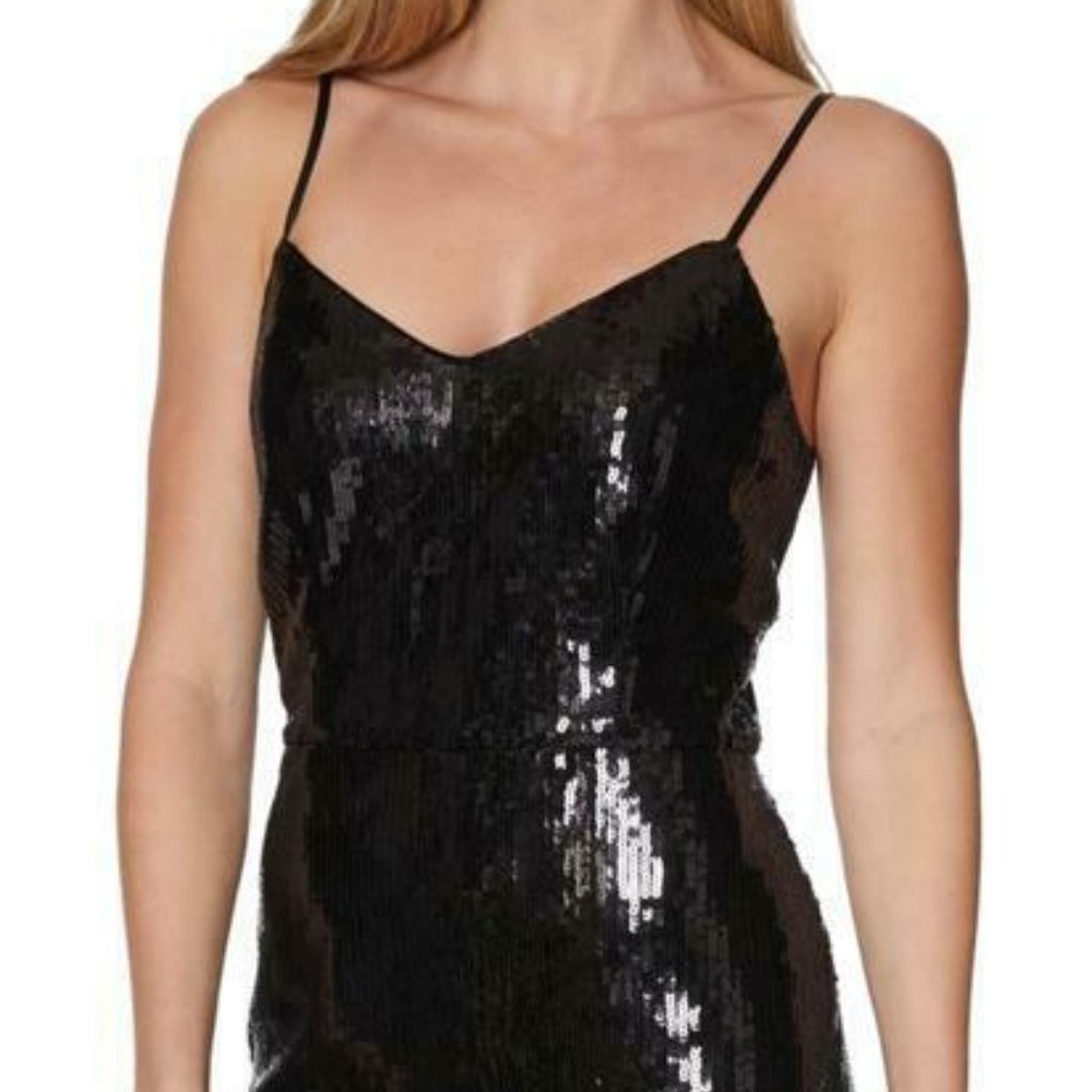 Laundry by Shelli Segal Sequin Fringe Sheath Dress - Picture 3 of 6
